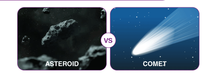 Difference Between Asteroid And Comet